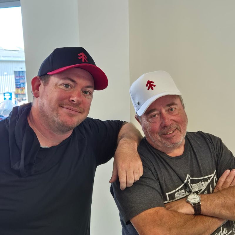 TBS Hats - Red and Black