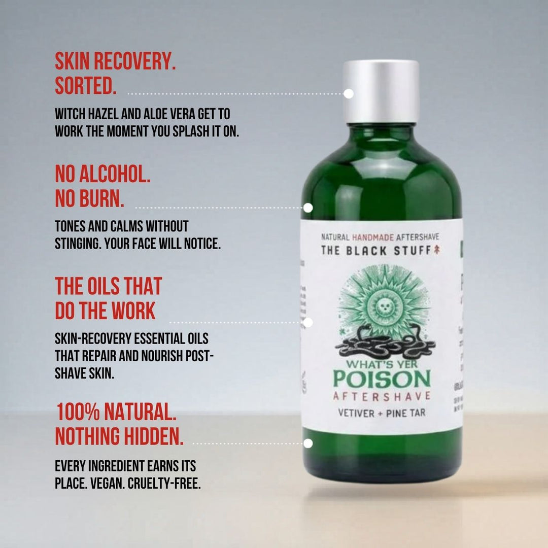 Limited Edition Aftershave Recovery Splash - What's Yer Poison