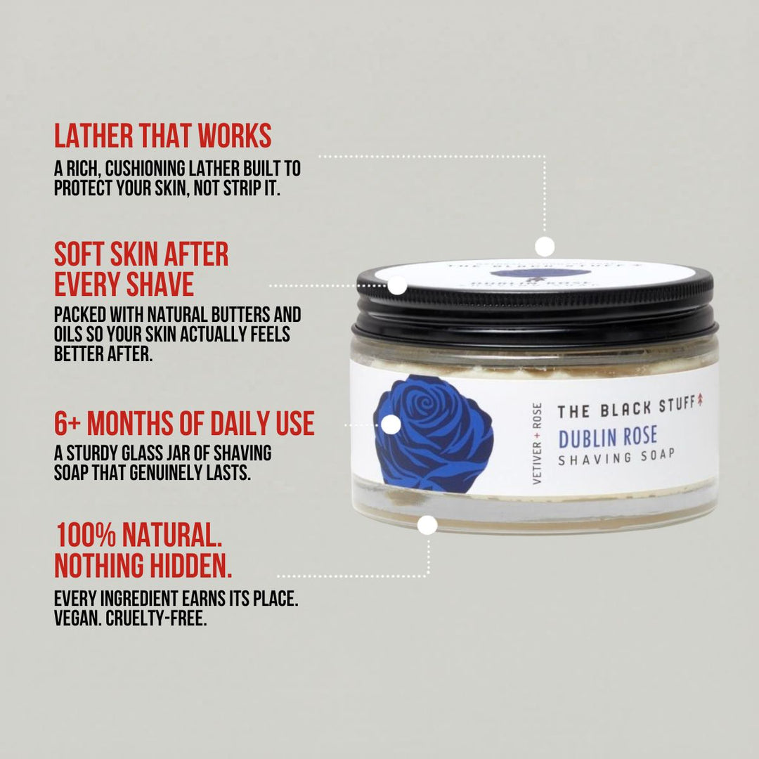 Limited Edition Shaving Soap - Dublin Rose