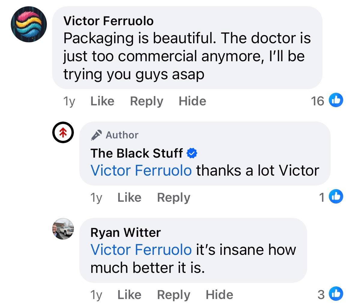 Facebook comment — The Doctor is too commercial