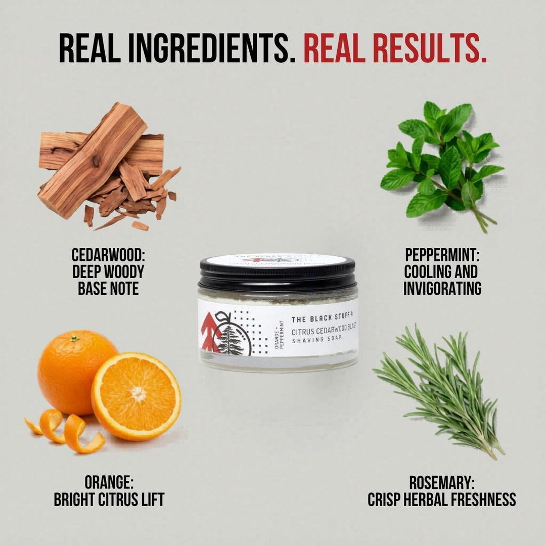 Shaving Soap - Citrus Cedarwood Blast