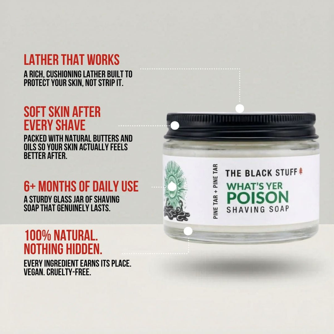 Limited Edition Shaving Soap - What's Yer Poison