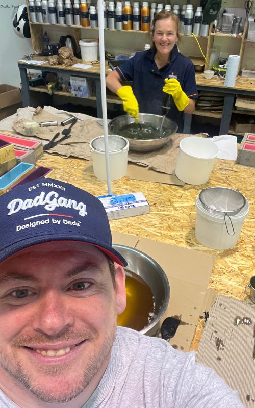 Our founder John, working hard!